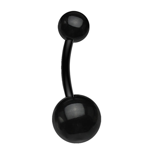 Flexible Acrylic Belly Button Ring 14G Transparent UV Ball Navel Jewelry