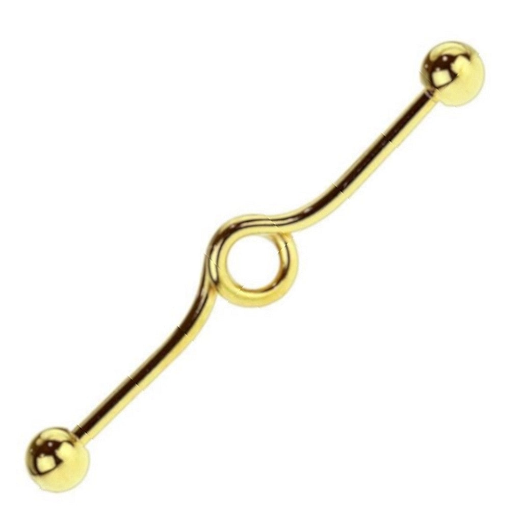 Full Loop Industrial Barbell 14G 316L Surgical Steel