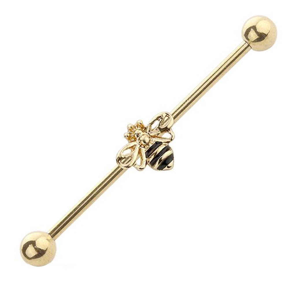 Bee Industrial Barbell 14G 316L Surgical Steel
