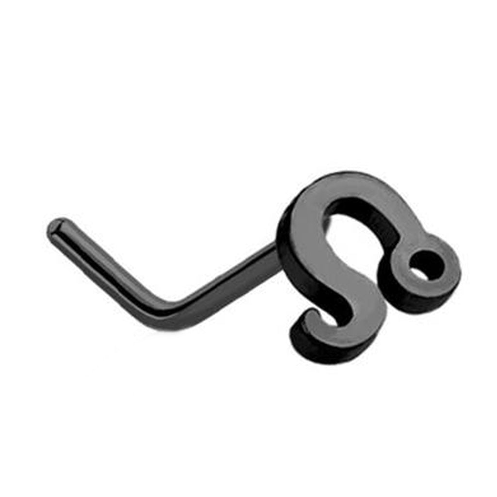 Leo Zodiac L Bend Nose Stud 20G 1/4" 316L Surgical Steel Nose Ring