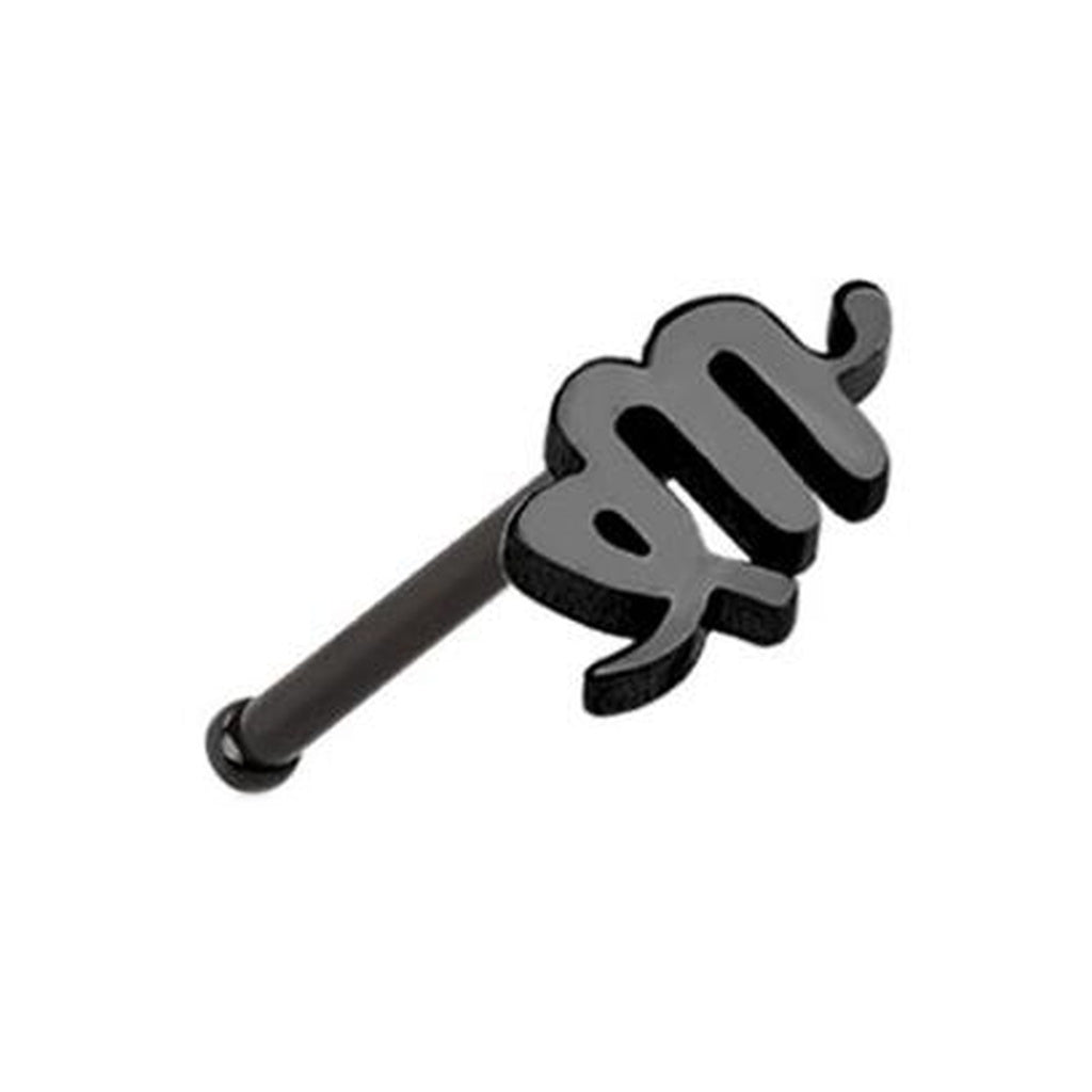 Virgo Zodiac Nose Bone Stud 20G 1/4" 316L Surgical Steel Nose Ring