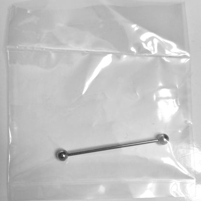 ASTM F136 Titanium Industrial Barbell 14G Externally Threaded