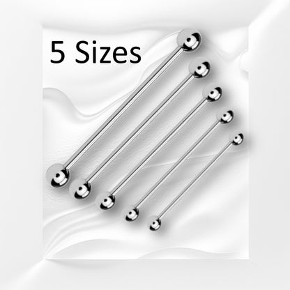 Classic Industrial Barbell 14G 316L Surgical Steel