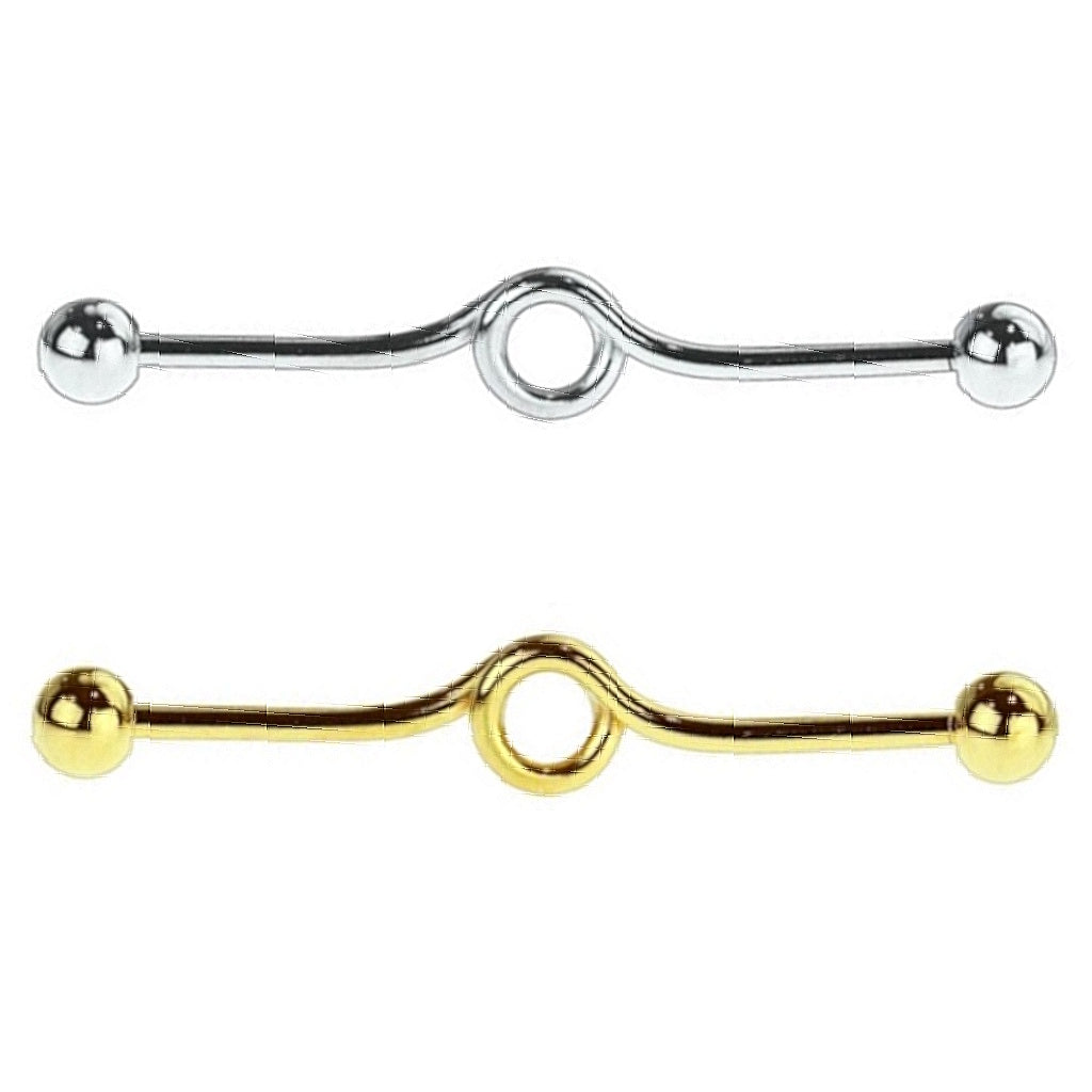 Full Loop Industrial Barbell 14G 316L Surgical Steel