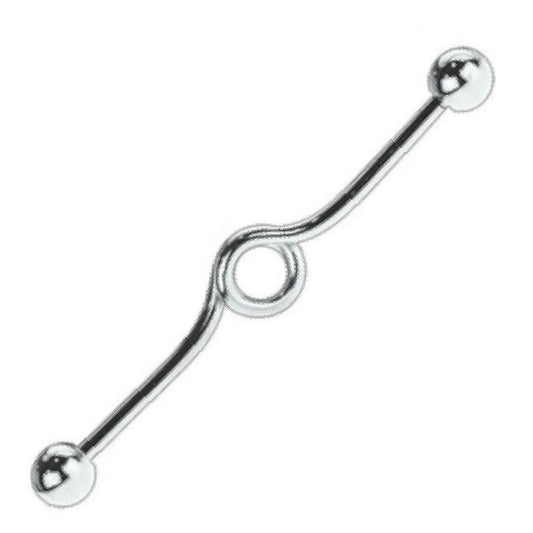 Full Loop Industrial Barbell 14G 316L Surgical Steel