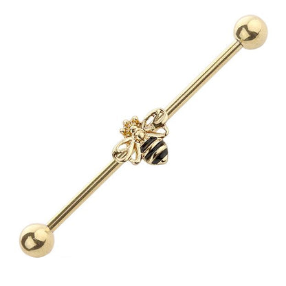 Bee Industrial Barbell 14G 316L Surgical Steel