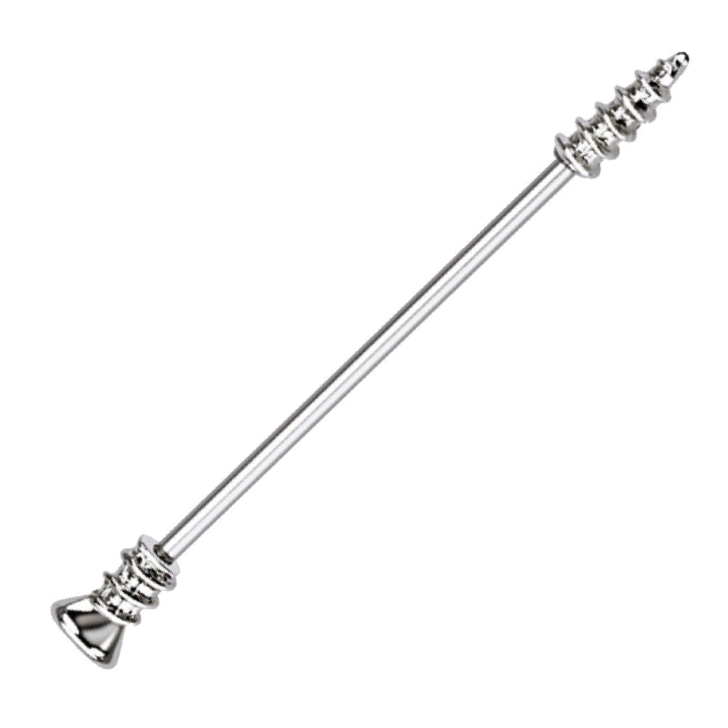 Phillips Screw Industrial Barbell 14G 316L Surgical Steel Brass