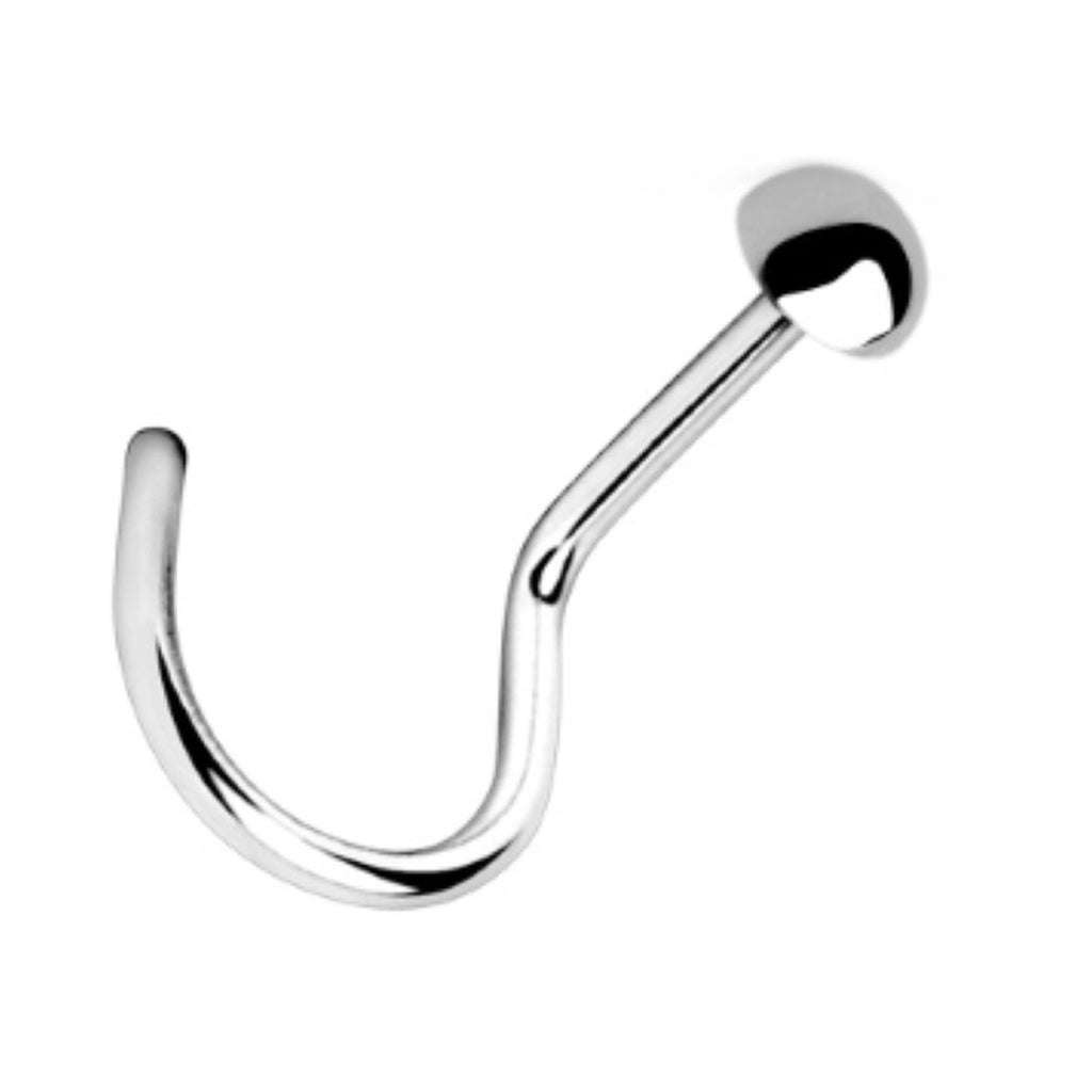 Dome End Nose Screw 18G 20G 1/4" 316L Surgical Steel