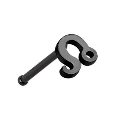 Leo Zodiac Nose Bone Stud 20G 1/4" 316L Surgical Steel Nose Ring