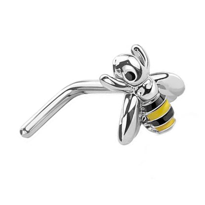 Bee L Bend Nose Ring 20G 9/32" 316L Surgical Steel