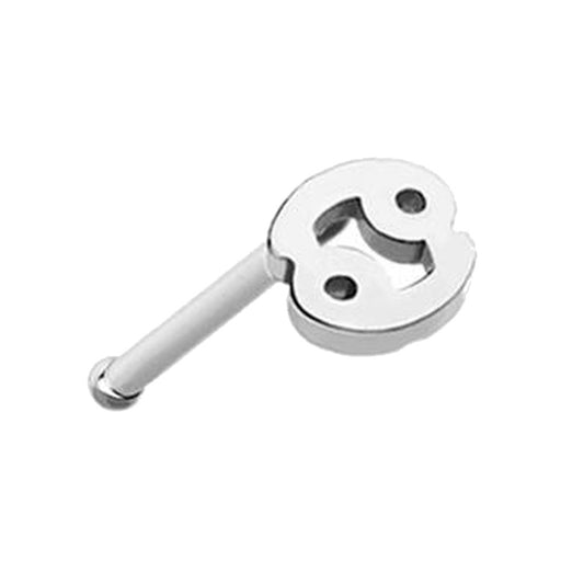Cancer Zodiac Nose Bone Stud 20G 1/4" Surgical Steel Nose Ring