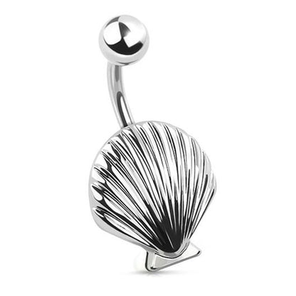 Seashell Belly Ring 14G 316L Surgical Steel.